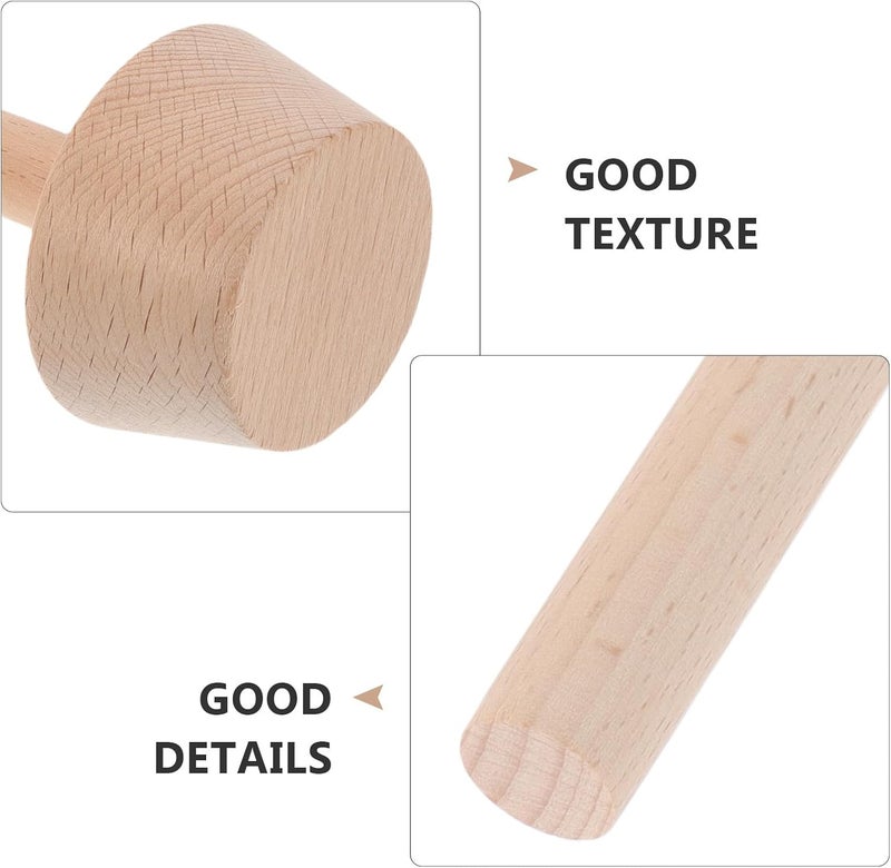 BESTonZON Wooden Tart Tamper Double-sided Baking Mold Set Large and Small Egg Tart Pressers for Pastry Shaping Kitchen Bakeware Tool and Pie Dough Tool - Image 3