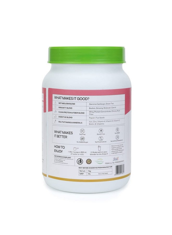 OZiva Nutritional Meal Women (High in Protein with Ayurvedic Herbs like Shatavari, Brahmi,Ginseng, Flax Seeds) for Weight Management, Meal Replacement Shake, Chocolate,1kg - Image 3