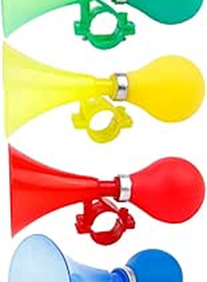 4Pcs Bicycle Air Pressure Horn Loud Handlebar Squeeze Horns for Cycling Accessories Random Color - Image 1