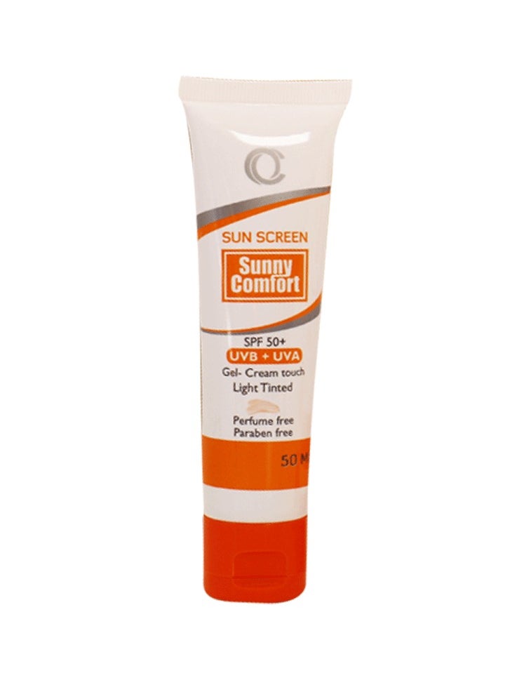 ماركة غير محددة - كريم جل ملون خفيف من صاني كمفورت 50 مل SPF50 - Image 1