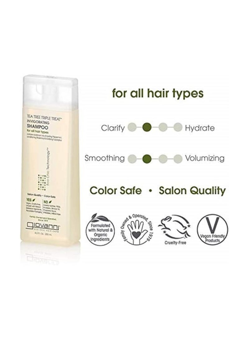 Giovanni 2 Chic Giovanni Tea Tree Triple Treat Shampoo 8.5 oz - Image 2