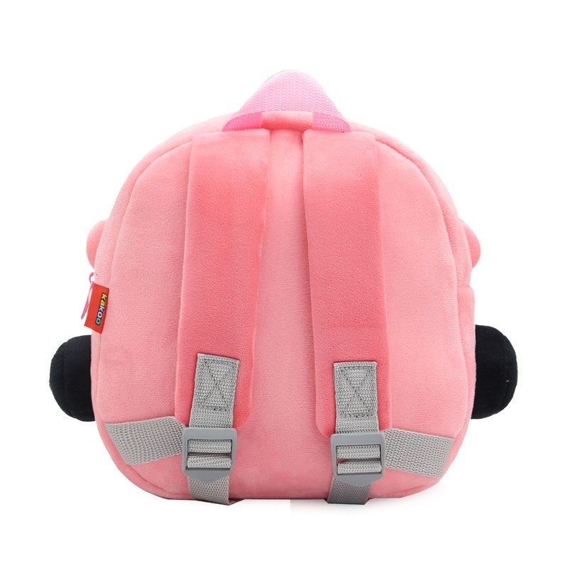 Plush Kids Backpack, Medium Wagon Car Vehicle Design, Soft Lightweight School Bag for Toddlers and Preschool Kids - Image 4