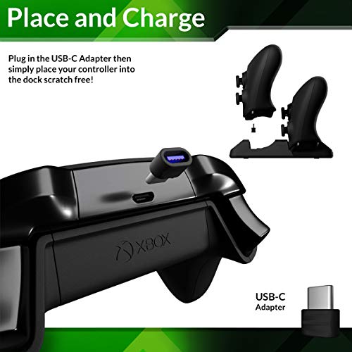 Orzly Xbox Series X|S Controller Charger Twin Docking Station USB Type-C Controller Stand for Xbox Series X|S, PlayStation 5, Stadia & Nintendo Switch - Image 5
