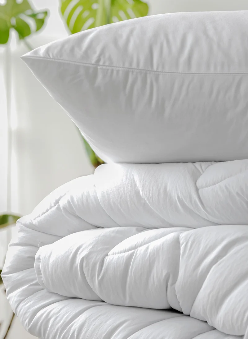 كولور سينس غطاء لحاف أبيض من قماش بيركال بارد ومنعش 100%، مقاس كينج، 230 طول × 220 عرض