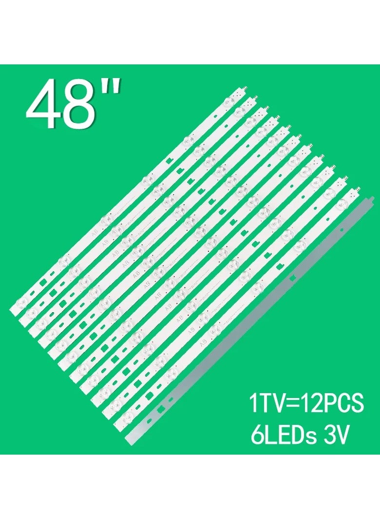 Samsung 12 Pcs Led Backlight for 48" Samsung 2014 & Sony Direct (48A 3228 6LEDS REV1.0 140404, 48B 3228 6LEDS REV1.0 140404) - Image 1