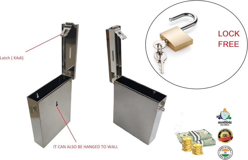 GinoSet Coin Box/Piggy Bank/Gullak/Donation Box/Suggestion Box/Antique Coin Bank Box - Image 5