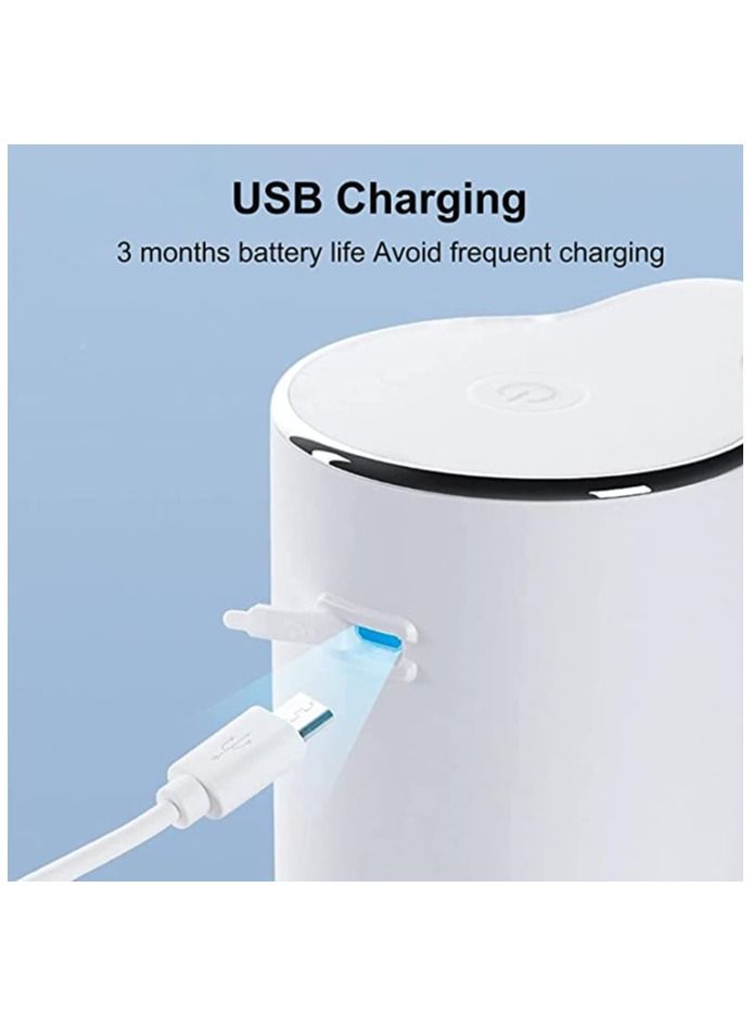 SYOSI Automatic Hand Soap Dispenser, 300ml Touchless Rechargeable Foaming Soap Dispenser, 3-Level Adjustable Foam Volume, Wall Mounted Waterproof Hand Soap Dispenser for Smart Home Bathroom Kitchen - Image 3