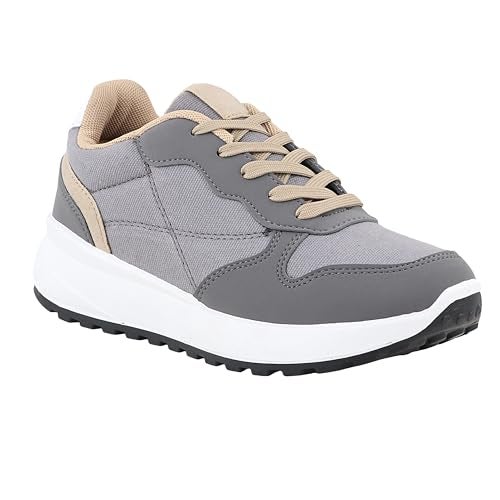 FUEL Neostep Trendy Comfortable & Casual Sports Shoes for Men and Boy (Grey,5UK) - Image 2