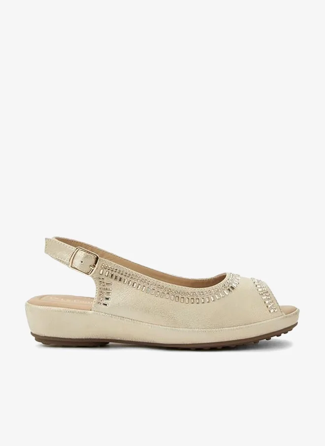 Le Confort Women Embellished Peep Toe Sandals