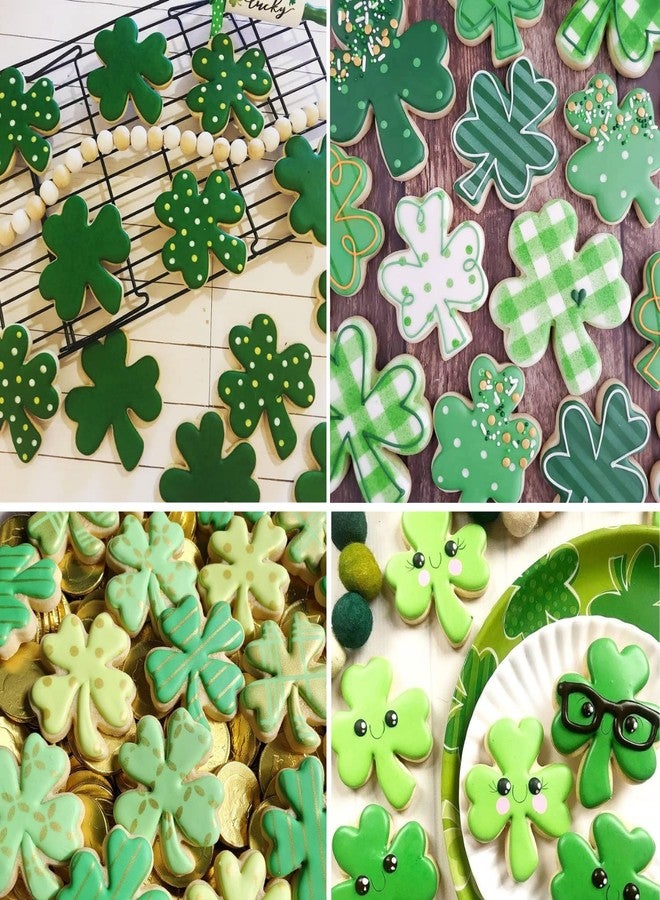 KAISHANE Easter Shamrock Cookie Cutter Set,7 Pieces Stainless Steel Biscuit Cutters, Egg,Butterfly,Bunny face,Bunny,Carrot,Flower, Shamrock, for DIY Baking - Image 5