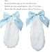 Sluswallow 2Pcs Blue Girls Bunny Plush Lop Ears Hair Clip Rabbit Furry Ears Ribbon Bowknot Hair Clamp Hairpin Cosplay Headwear Easy to Wear OrnamentsCostumes and Accessories - Image 3