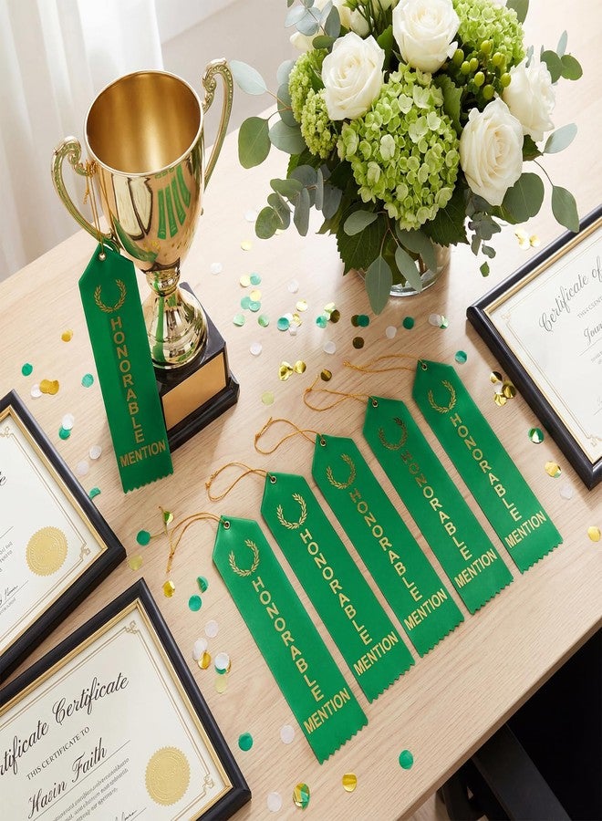 Tingjoo 50 Pcs Honorable Mention Ribbons 8 x 2 Inches Award Ribbons Bulk with Event Card and Rope Participation Award Prize for Competitions Classroom Activities Sports Event Employee - Image 4