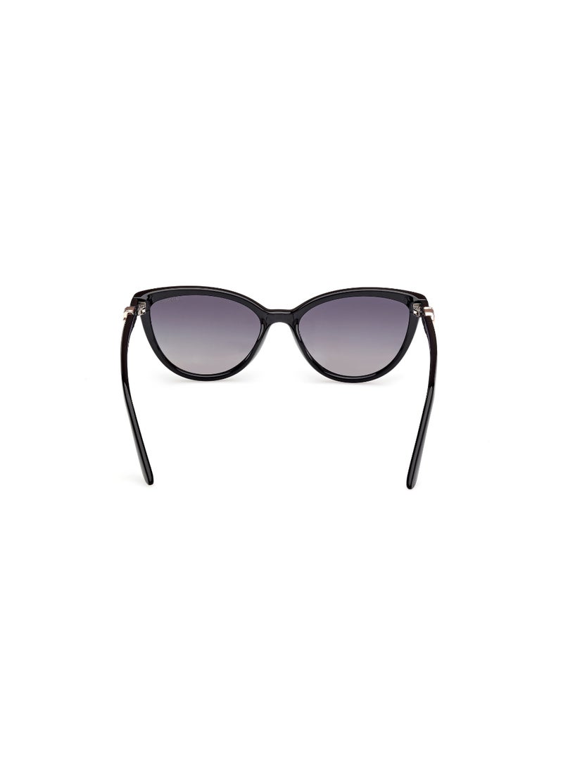 GUESS FULL RIM FEMALE CAT EYE BLACK INJECTED SUNGLASSES - Image 4