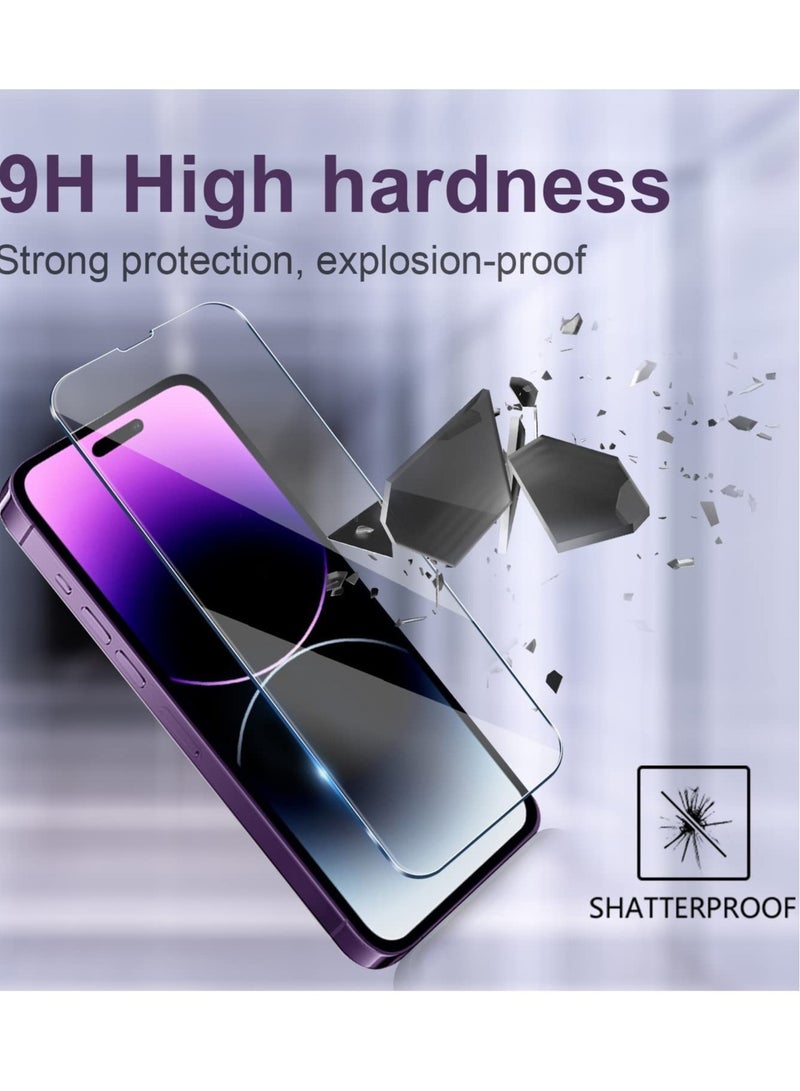 ELTRAZONE [5 في 1] جراب مصمم لهاتف iPhone 14 Plus، لا يتحول إلى اللون الأصفر، حماية عسكرية، مع 2 واقي شاشة من الزجاج المقوى + 2 واقي عدسة الكاميرا ومجموعة حماية شاملة. - Image 2