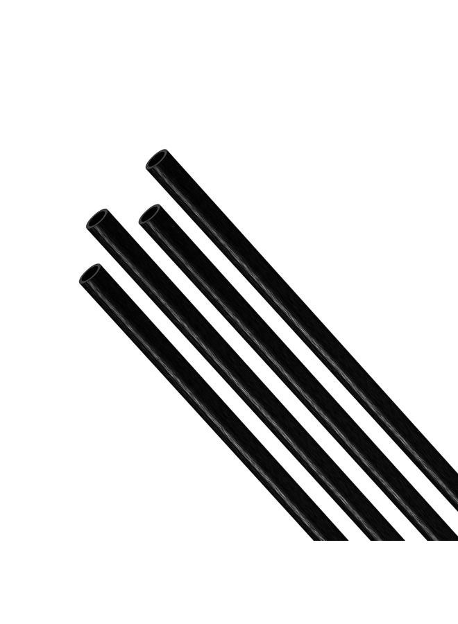 Aopin Carbon Fiber Round Tube 4mm(OD) x 3mm(ID) Carbon Fiber Pultruded Round Tube for RC Hobbies, Drones, Special Projects, Hollow, Length 200mm, 4pcs - Image 1