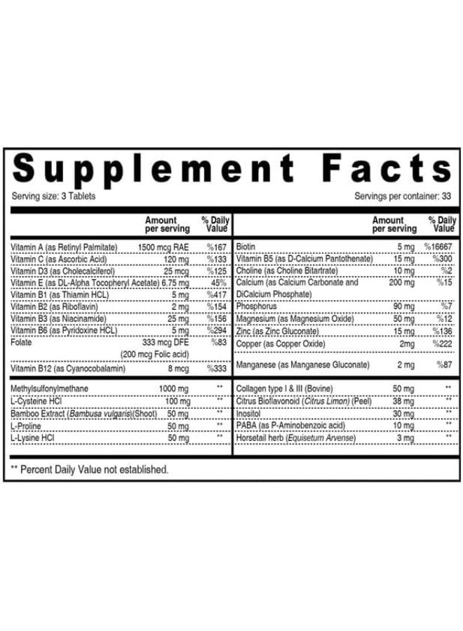SUNSHINE NUTRITION مكمل غذائي للشعر والبشرة والأظافر للحفاظ على شعر لامع وبشرة صحية وأظافر قوية 100 كبسولة - Image 2