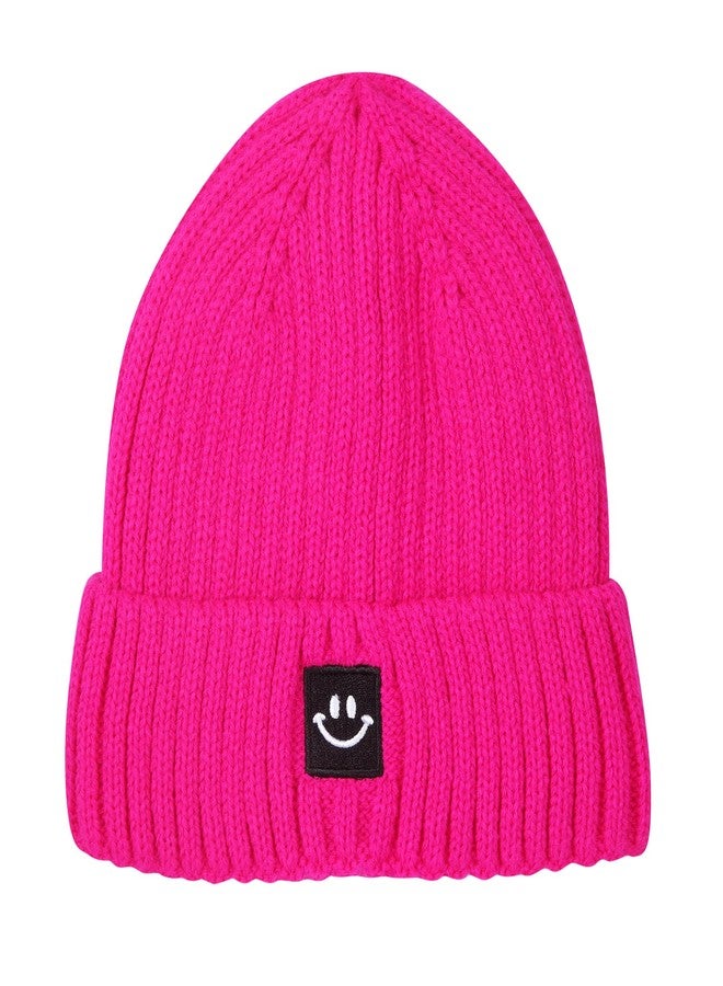 MaxNova Toddler Kids Hat 3-8 Years Neon Hot Pink - Image 3