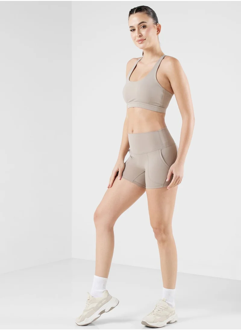 كون.يوغا High Waist Contour Seamless Shorts