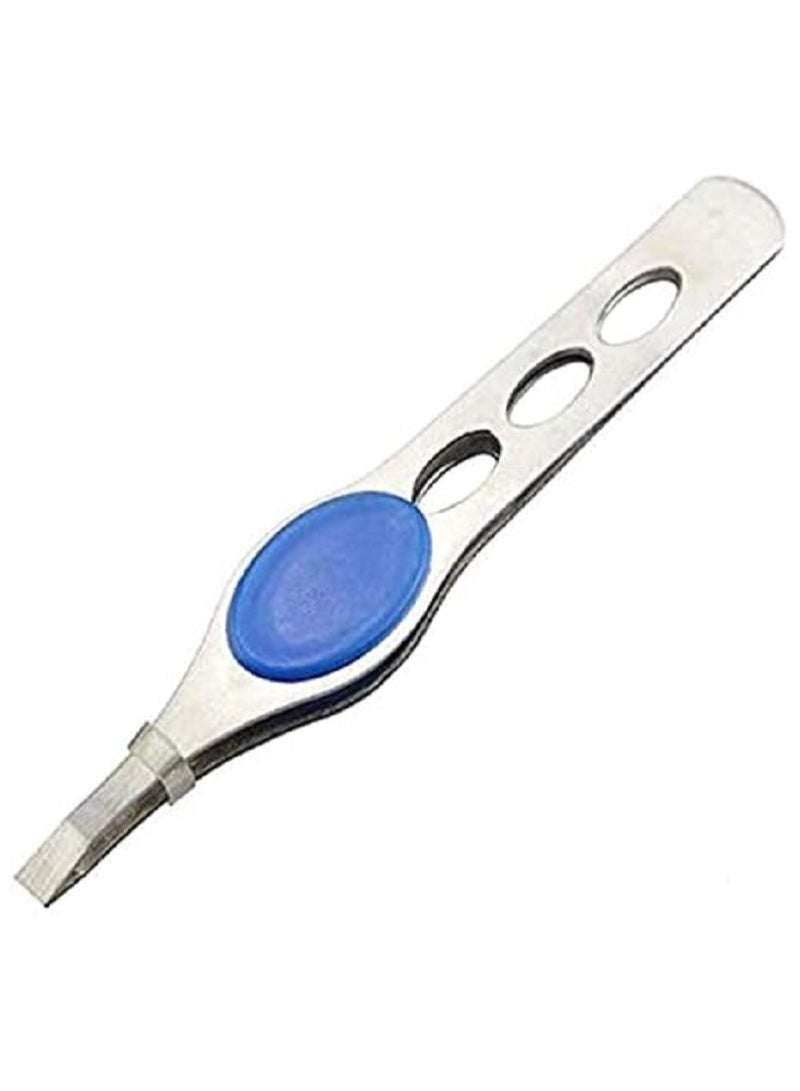 2 من ملقاط من استانلس ستيل - مقاوم للصدا للحواجب والوجه - مصمم بدقة لإزالة شعر الحواجب والوجه بسهولة وفعالية - الدقيقة متعدد الالوان - Image 1