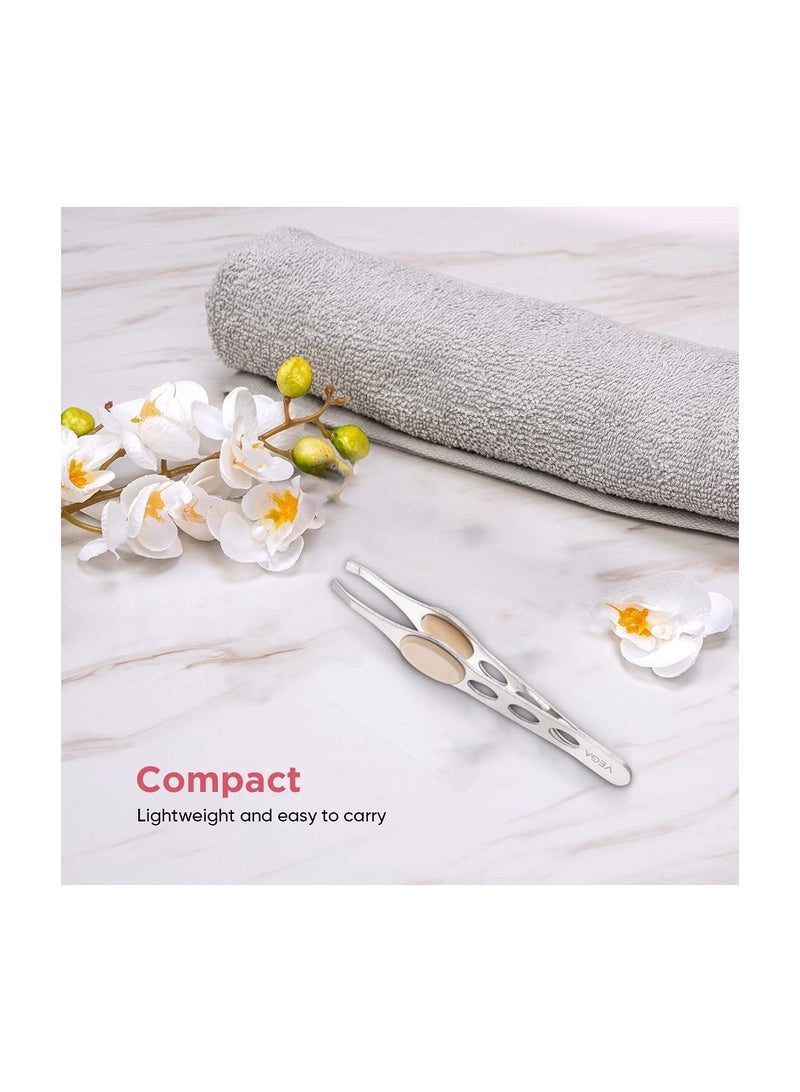 2 من ملقاط من استانلس ستيل - مقاوم للصدا للحواجب والوجه - مصمم بدقة لإزالة شعر الحواجب والوجه بسهولة وفعالية - الدقيقة متعدد الالوان - Image 5