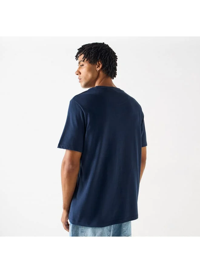 STARTER Starter Logo Print Crew Neck T-shirt with Short Sleeves