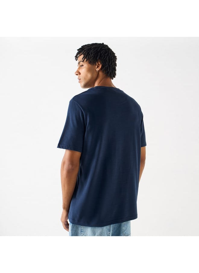 STARTER - Starter Logo Print Crew Neck T-shirt with Short Sleeves - Image 1