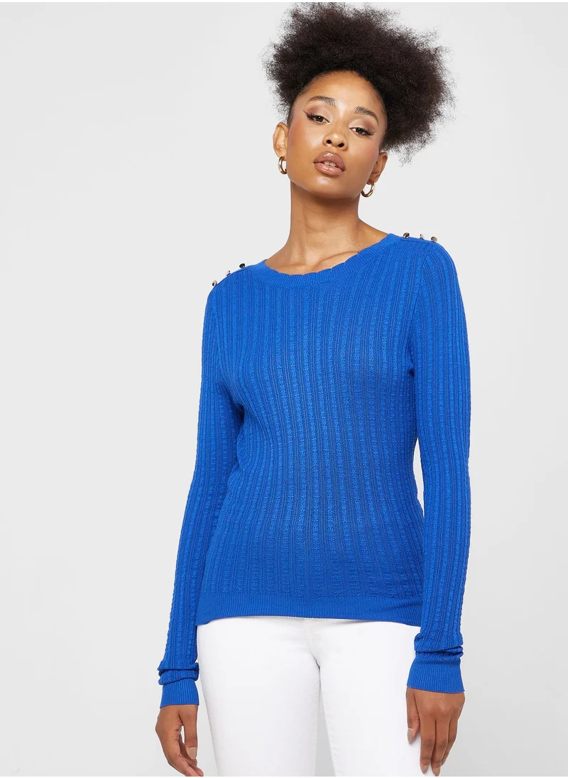 VERO MODA Crew Neck Knitted Sweater