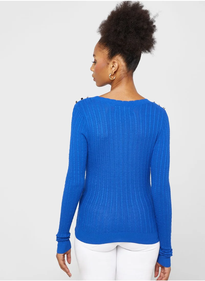 VERO MODA Crew Neck Knitted Sweater