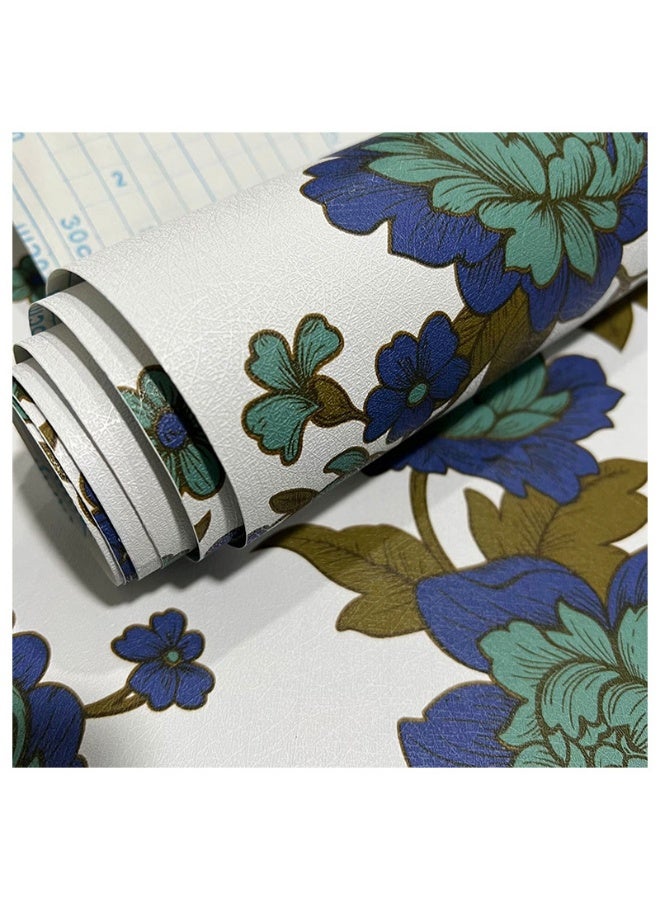 Anna 3D Embossed Waterproof Self-Adhesive Floral Wallpaper - Image 1