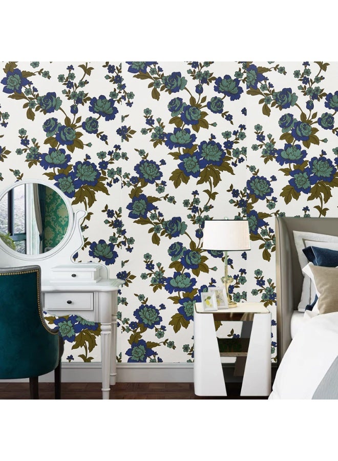 Anna 3D Embossed Waterproof Self-Adhesive Floral Wallpaper - Image 2