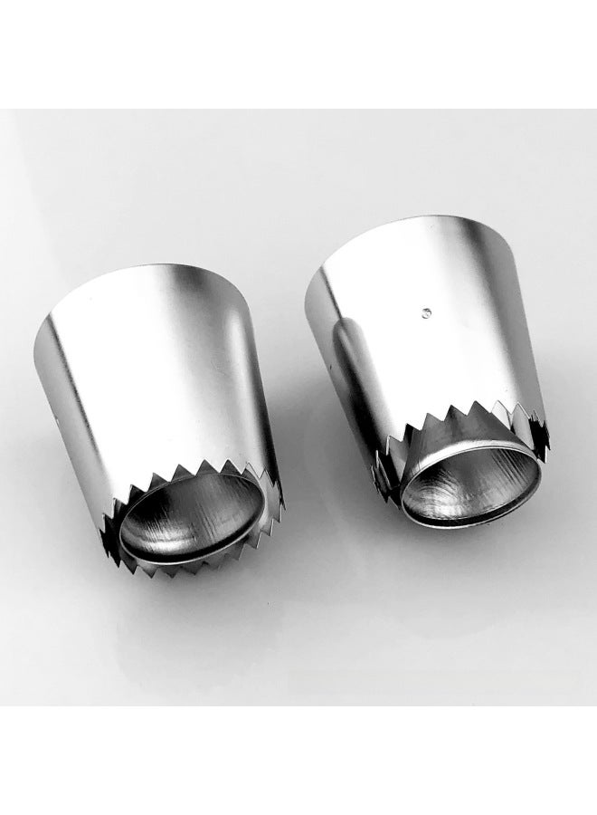 3PCs Suit Romeo Cookie Stainless Steel Pastry Nozzle Japanese Protein Sugar Biscuit Special Large Cloth Squeeze Bag-Specifications:2 Hollow Cookie Nozzle + Special Cloth Decorating Bag  - Image 4