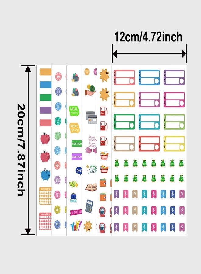 CIEMODA Budget Planner Stickers for Personal Finance, Budgeting, Money, Bill, Debt and Expense Tracking Waterproof Vinyl Scrapbook Trendy Sticker Decals for Adults, Teens, Women Girls Ladies - Image 2