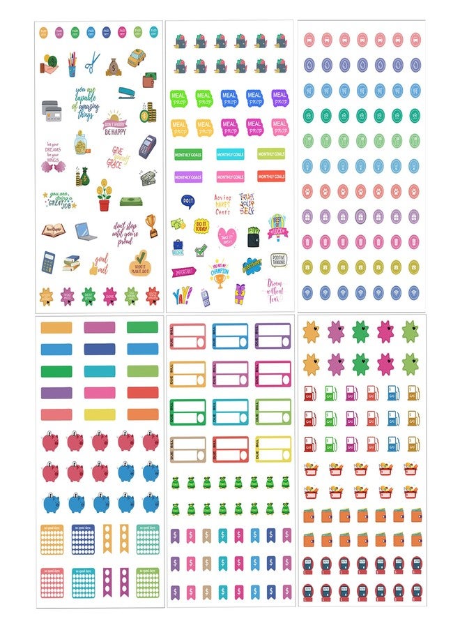 CIEMODA Budget Planner Stickers for Personal Finance, Budgeting, Money, Bill, Debt and Expense Tracking Waterproof Vinyl Scrapbook Trendy Sticker Decals for Adults, Teens, Women Girls Ladies - Image 4