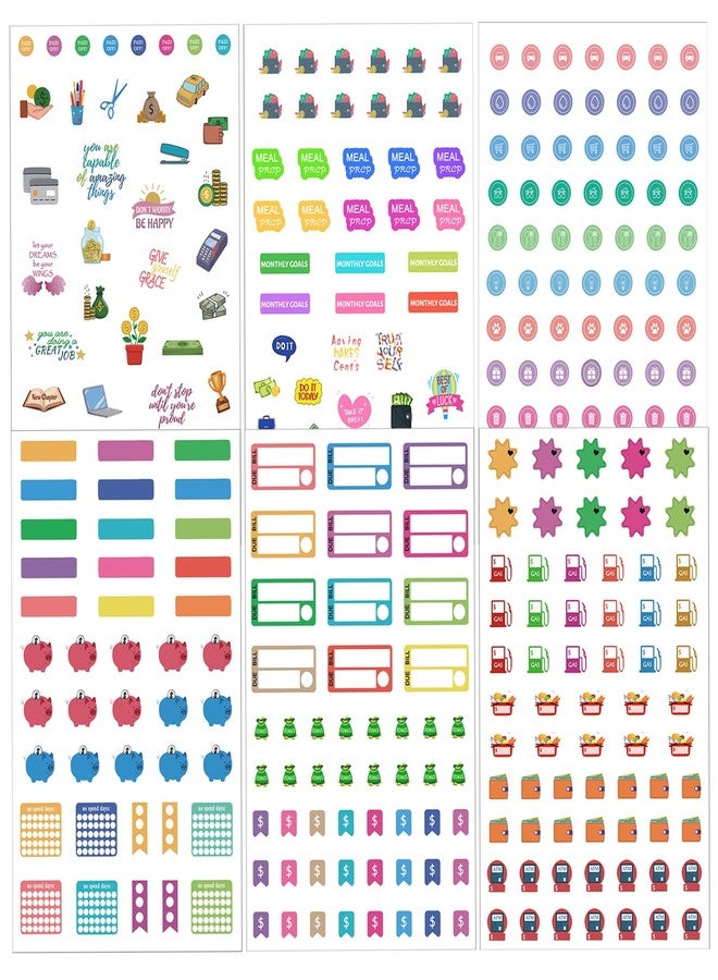 CIEMODA Budget Planner Stickers for Personal Finance, Budgeting, Money, Bill, Debt and Expense Tracking Waterproof Vinyl Scrapbook Trendy Sticker Decals for Adults, Teens, Women Girls Ladies - Image 1