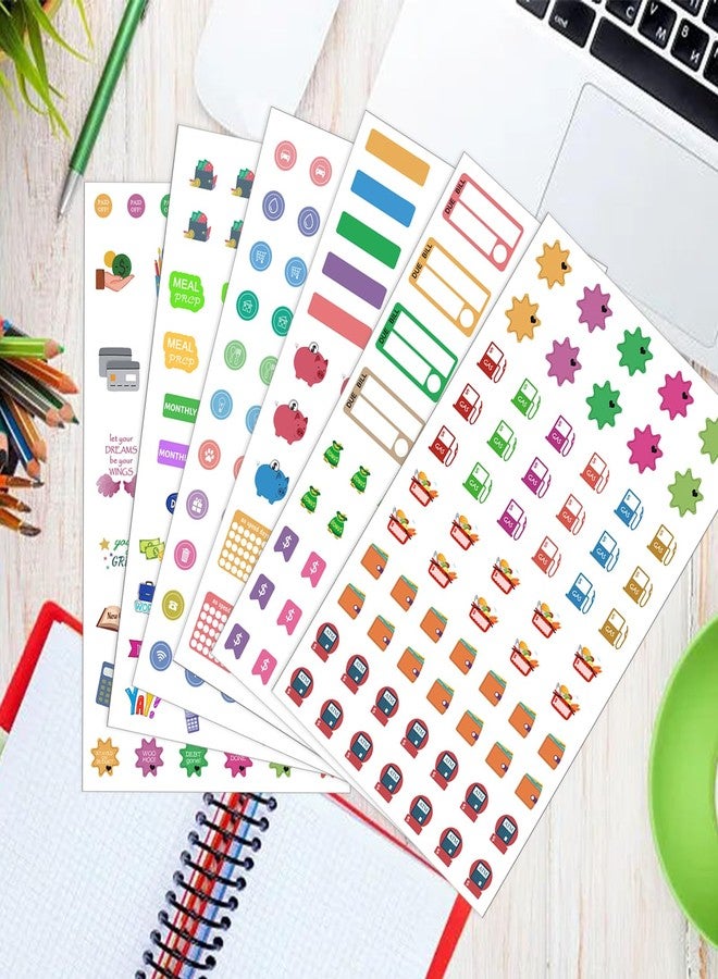 CIEMODA Budget Planner Stickers for Personal Finance, Budgeting, Money, Bill, Debt and Expense Tracking Waterproof Vinyl Scrapbook Trendy Sticker Decals for Adults, Teens, Women Girls Ladies - Image 5