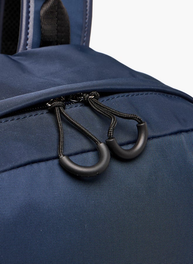 Lee Cooper Printed Backpack with Adjustable Shoulder Straps and Zip Closure - 13x30x41 cm - Image 4