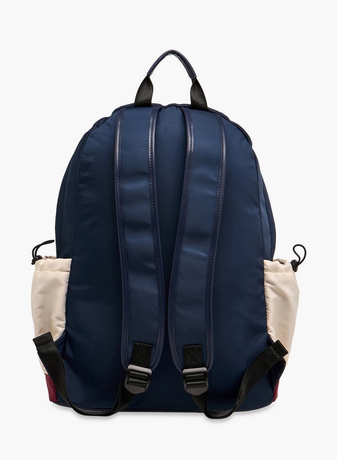 Lee Cooper Printed Backpack with Adjustable Shoulder Straps and Zip Closure - 13x30x41 cm - Image 3