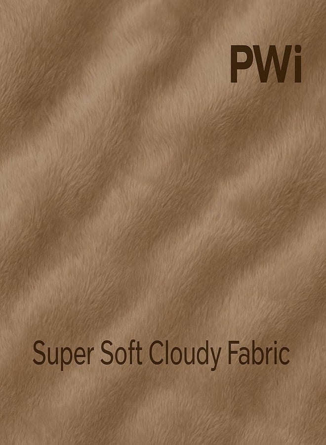 PWI Ultra Soft Baby Wrapper for 0-6 Months | Hooded Blanket | Lightweight & Breathable | Super Cozy Cloudy Fabric | 30x30 Inch (Blue-Brown) Pack of 2 - Image 5