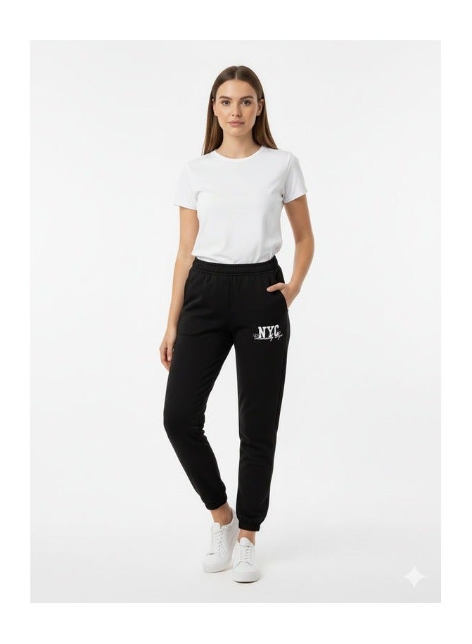 Mosca Women's Wear Printed NYC Cotton Sweatpants - Image 1