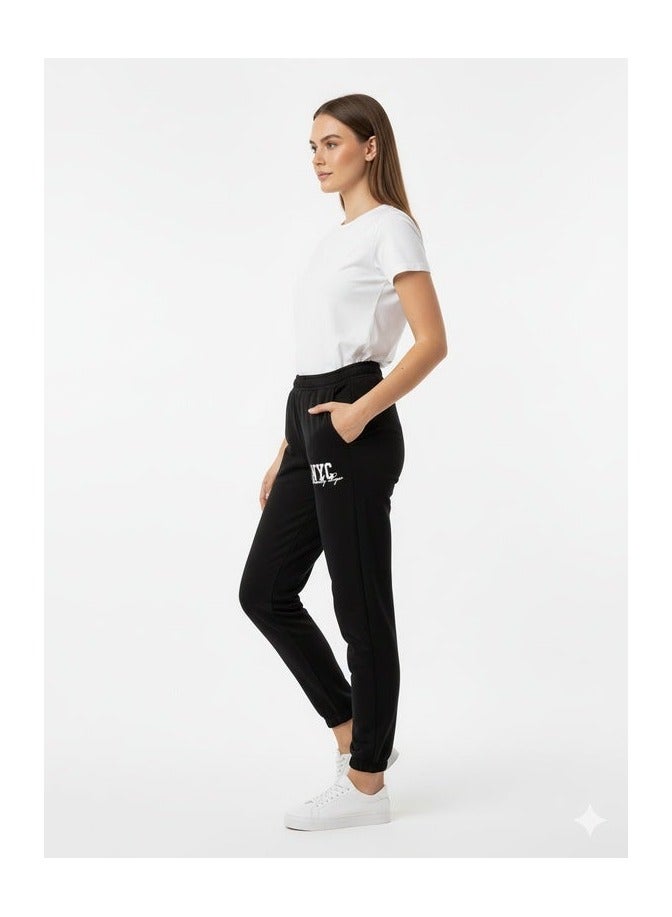 Mosca Women's Wear Printed NYC Cotton Sweatpants - Image 2