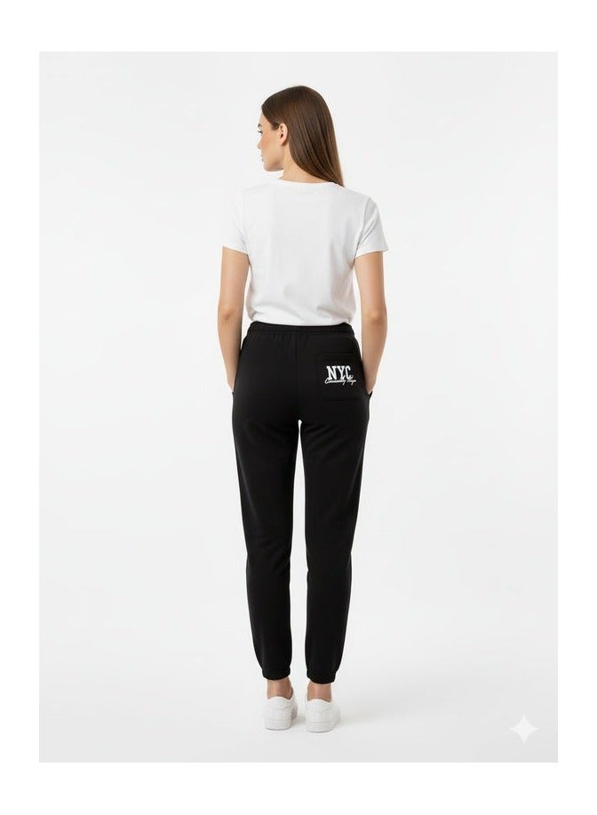 Mosca Women's Wear Printed NYC Cotton Sweatpants - Image 3