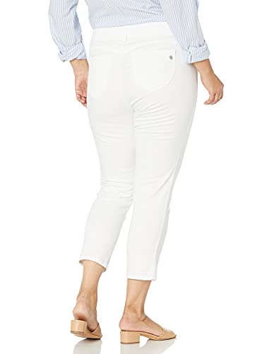 Democracy womens Plus Size Ab Solution Crop Jeans, Optic White, 20 US - Image 2