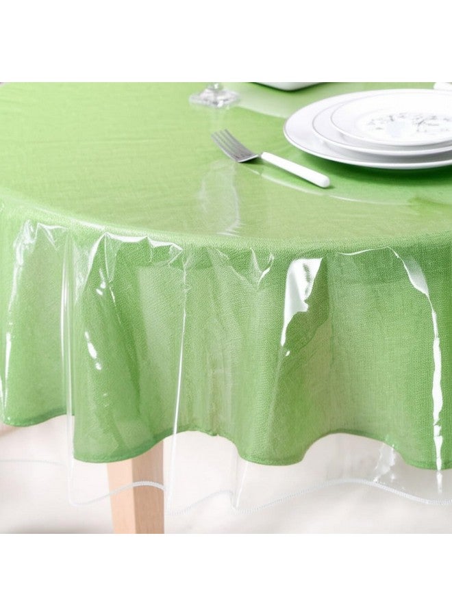 بنايد واقي مفرش طاولة بلاستيكي شفاف من BNYD، مفرش طاولة من الفينيل (دائري 70 بوصة) - Image 2