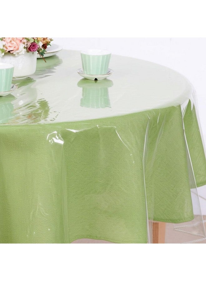 بنايد واقي مفرش طاولة بلاستيكي شفاف من BNYD، مفرش طاولة من الفينيل (دائري 70 بوصة) - Image 3