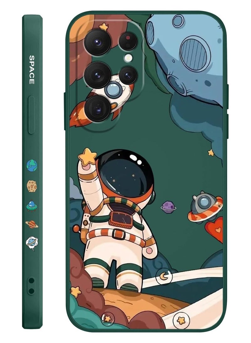 for Samsung Galaxy S25 Ultra Case, Slim Soft Non Slip Silicone for Samsung S25 Ultra Phone Cover 6.9 inch, Astronaut Green - Image 1