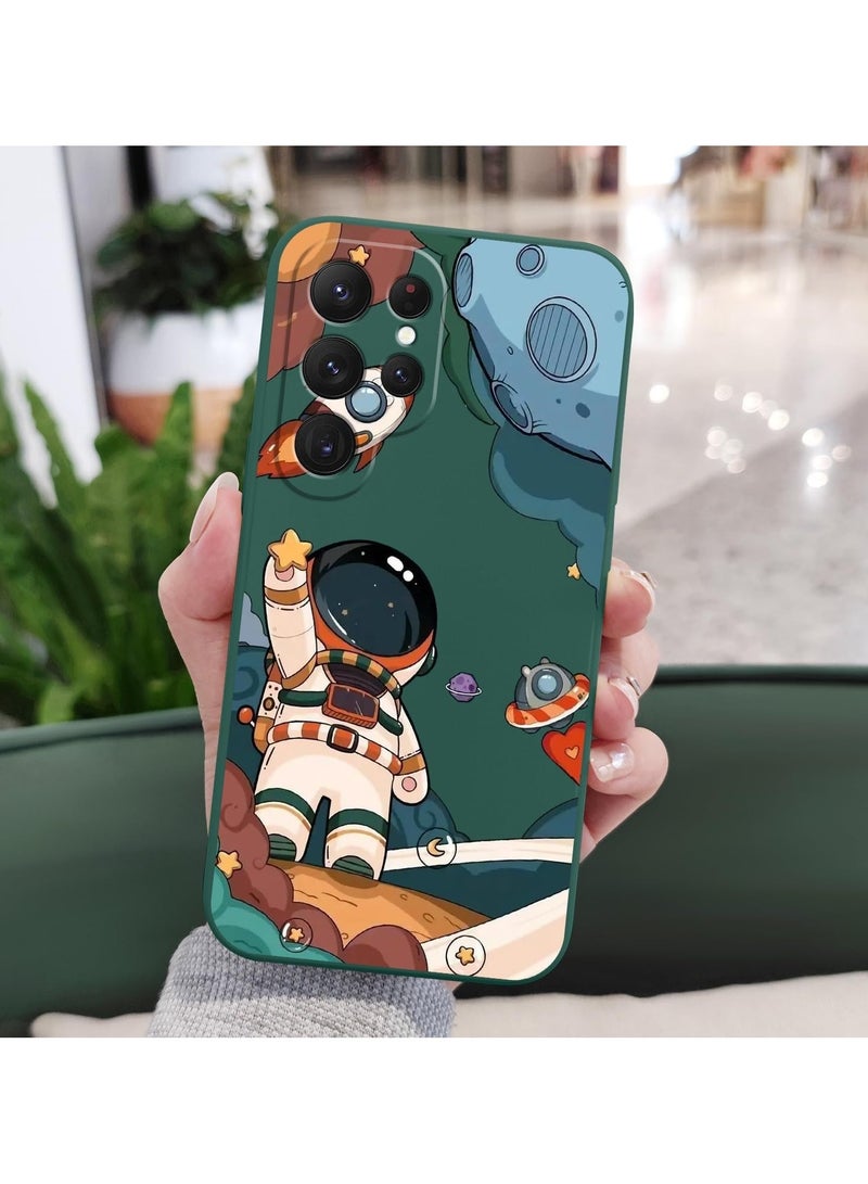 for Samsung Galaxy S25 Ultra Case, Slim Soft Non Slip Silicone for Samsung S25 Ultra Phone Cover 6.9 inch, Astronaut Green - Image 4