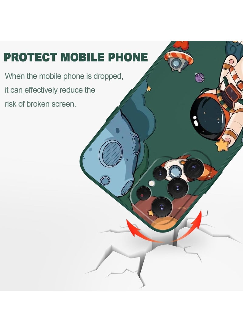 for Samsung Galaxy S25 Ultra Case, Slim Soft Non Slip Silicone for Samsung S25 Ultra Phone Cover 6.9 inch, Astronaut Green - Image 5