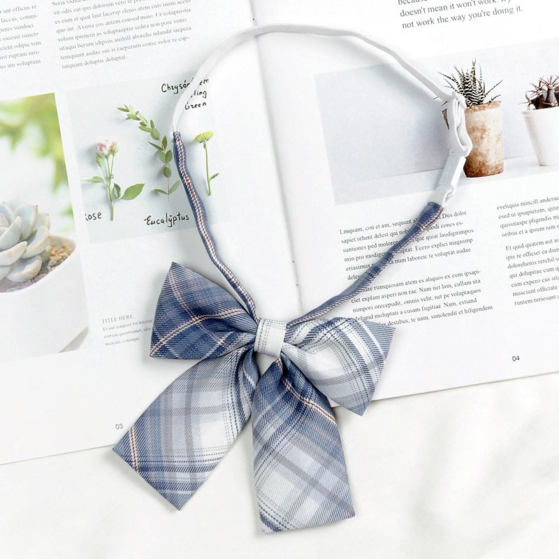 Japanese Style JK Bow Tie Womens College Style Shirt Decoration Mariners Suit Collar Flower Graduation Photo Bachelors Suit Bow wine red D3428 Polar