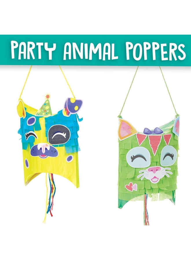 Crayola Craft Confetti Party Poppers, Animal Craft for Kids, Gift for Kids, Ages 5, 6, 7, 8, Multi - Image 4