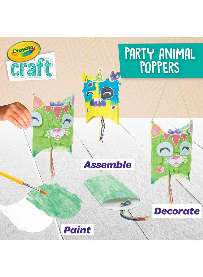 Crayola Craft Confetti Party Poppers, Animal Craft for Kids, Gift for Kids, Ages 5, 6, 7, 8, Multi - Image 3